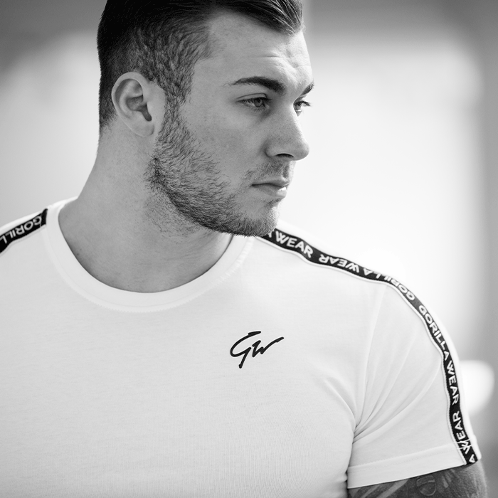 Chester T-Shirt, White/Black