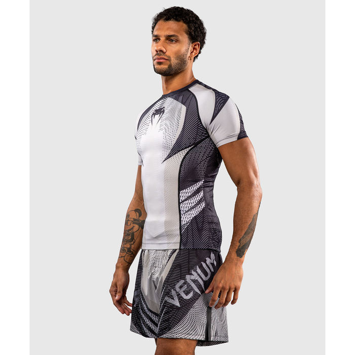 Venum GALACTIC 3.0 lyhythihainen rashguard off-white/musta