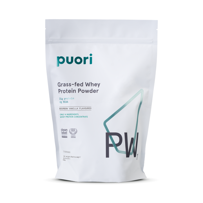 PW1 - Gr&auml;sbetat whey proteinpulver med bourbon vanilj 900 g bourbon vanilj