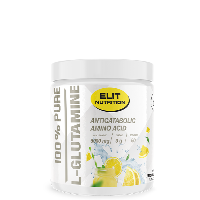 ELIT 100% Pure L-glutamine, 300 g lemonade
