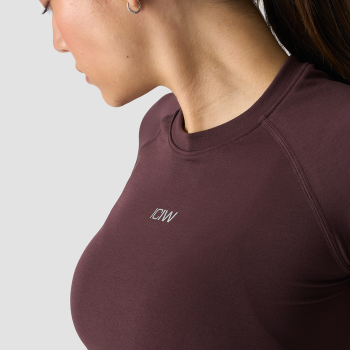 Smooth Seamless T-paita Ruskea