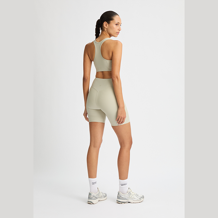 Ribatut Py&ouml;r&auml;ilyshortsit Beige