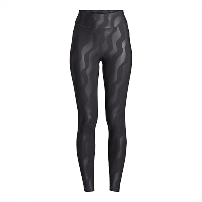 Heat High Waist Trikoot Musta Kuvioitu