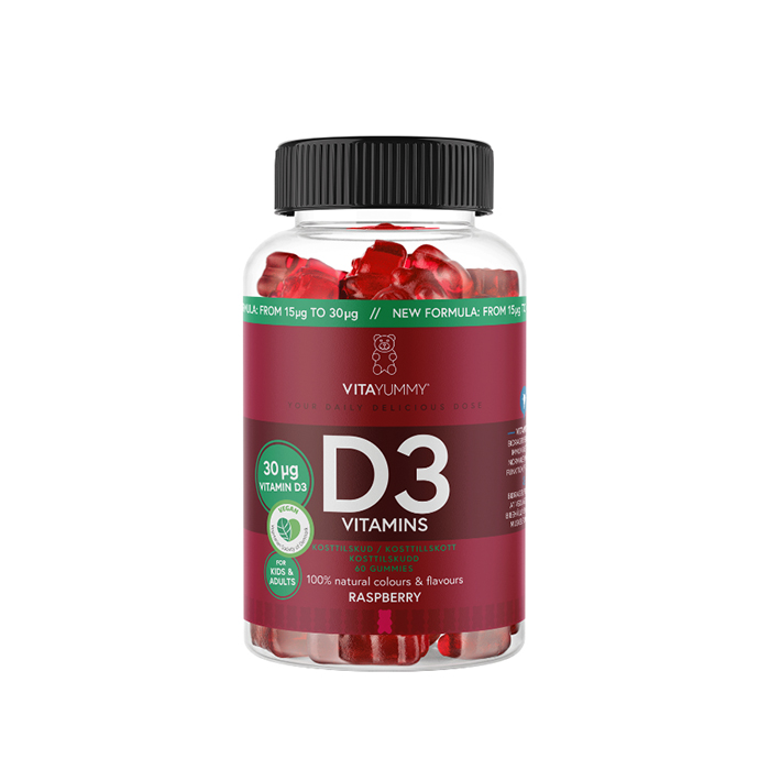 D3-vitamiini Vadelma 60 kpl