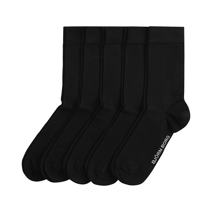 5-Pack Essential Ankle Sock Black 41-45
