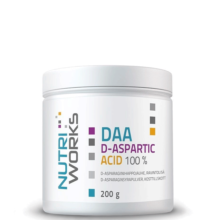 DAA d-aspartic acid 100%, 200 g, Natural