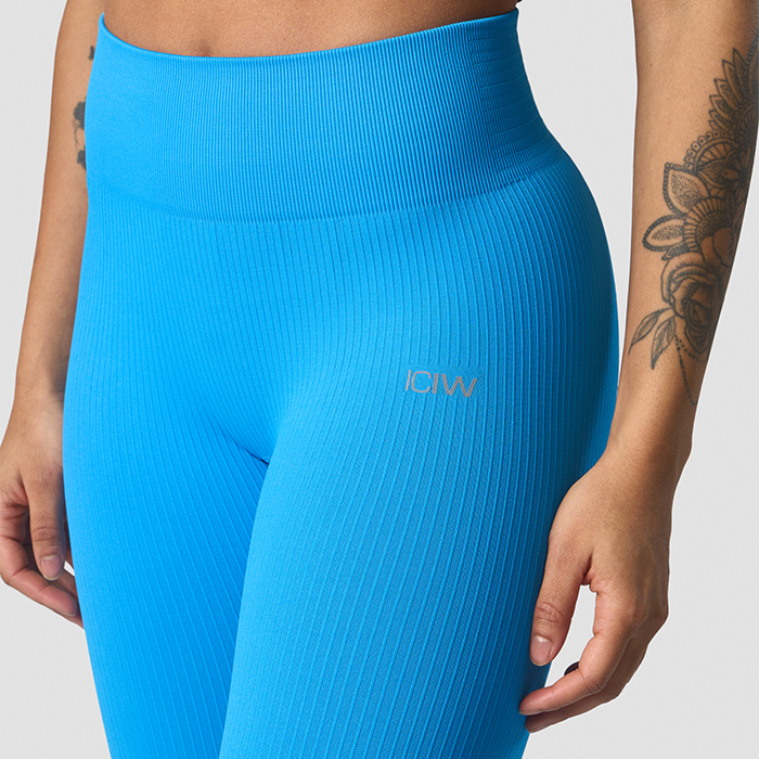 Ribbed Define Seamless -legginsit, Azure Blue