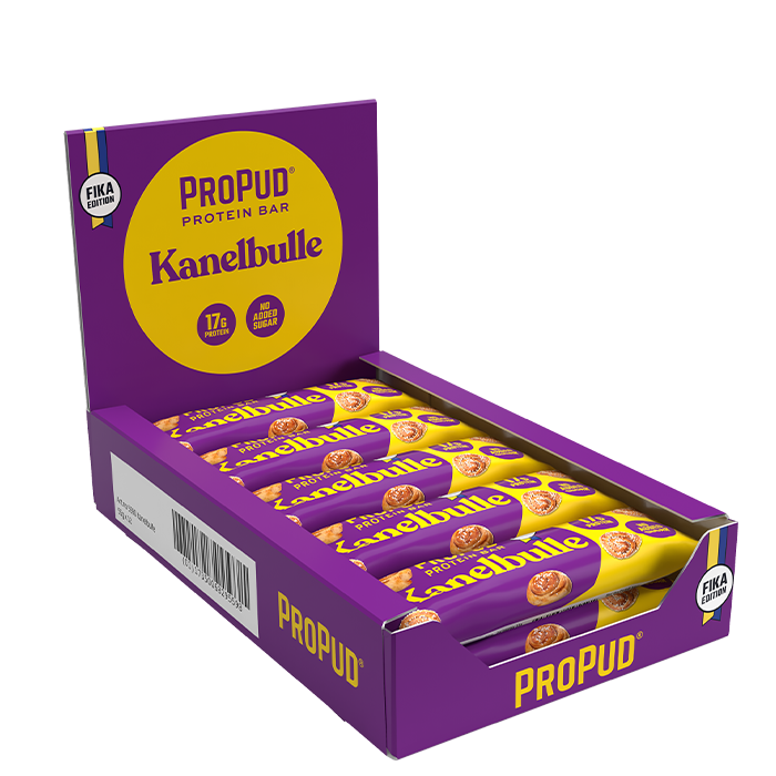12 x ProPud Protein Bar, 55 g, Kanelbulle