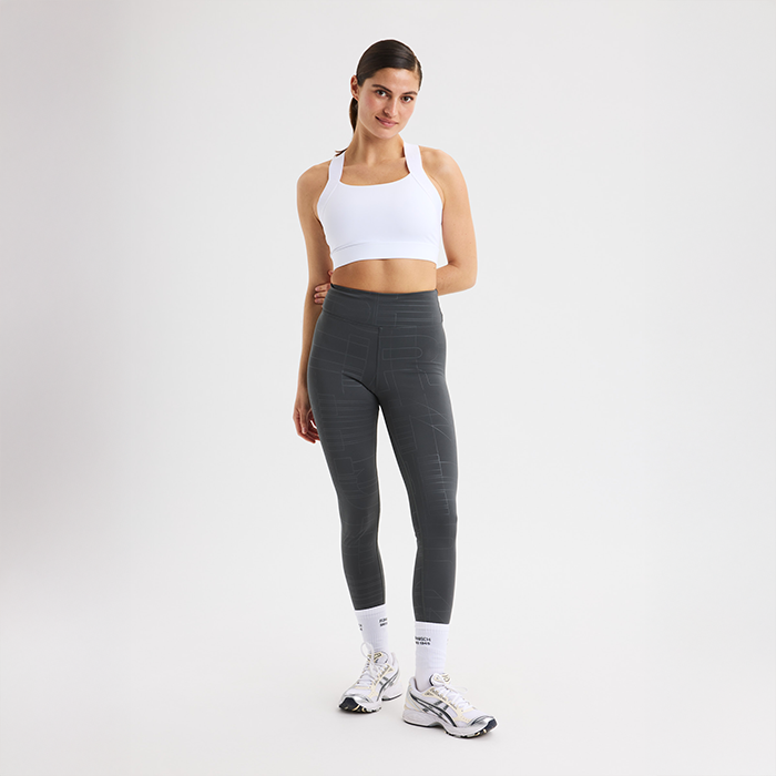 Logo Effect Emboss Tights Harmaa