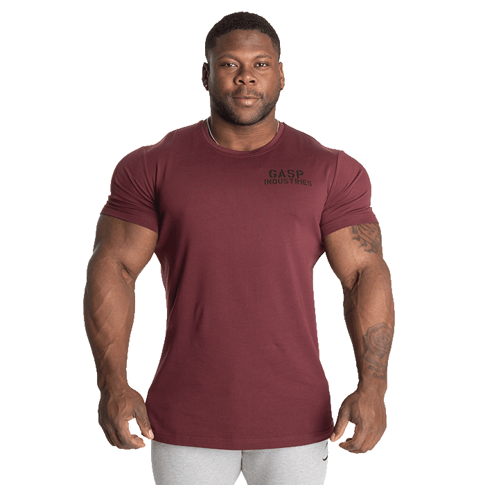 GASP 89 Classic Tapered Tee Maroon