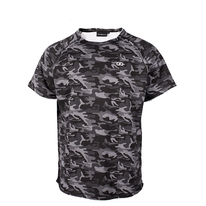 Chained S/S Sweat, Black Camo