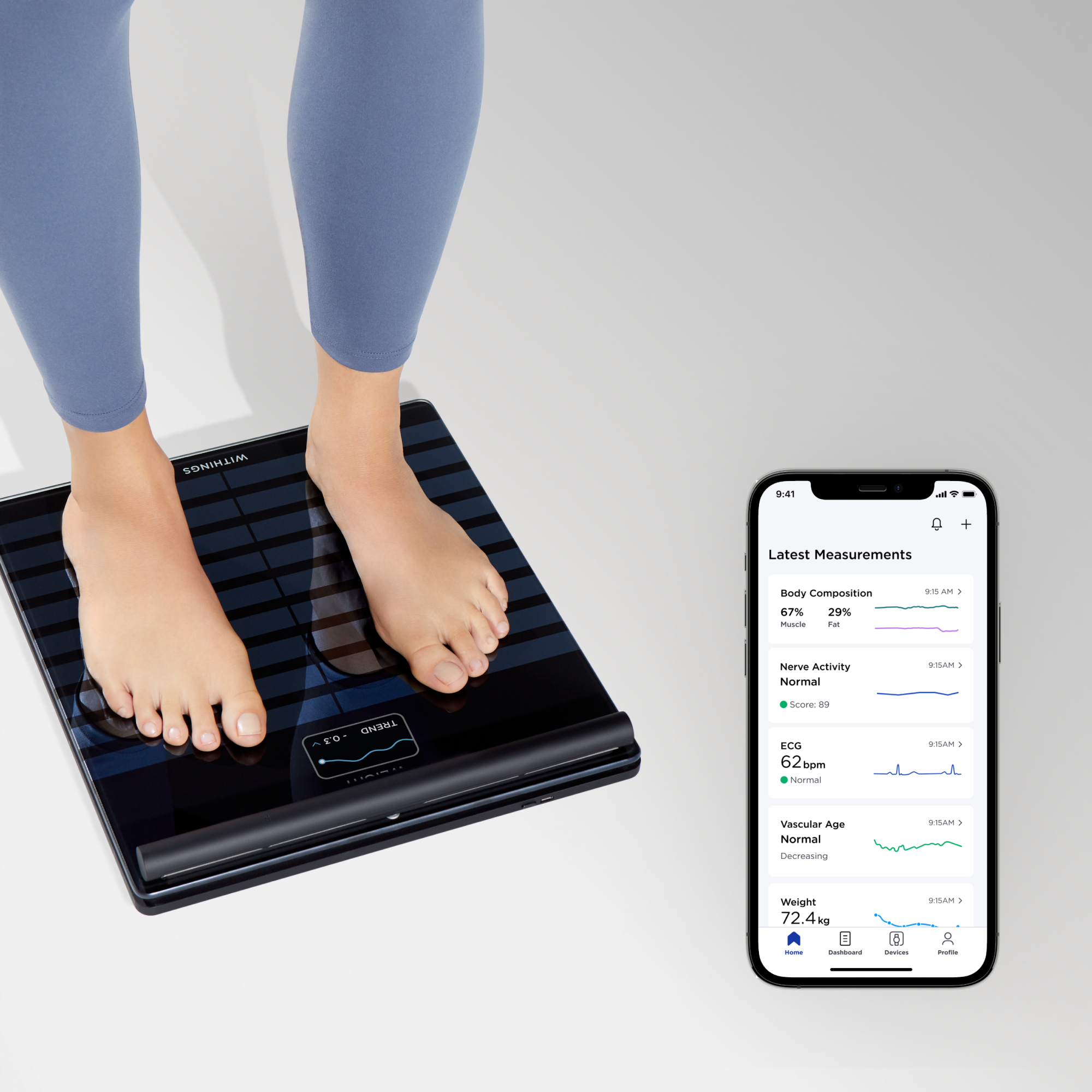 Body Scan Diagnostinen Henkil&ouml;vaaka Musta