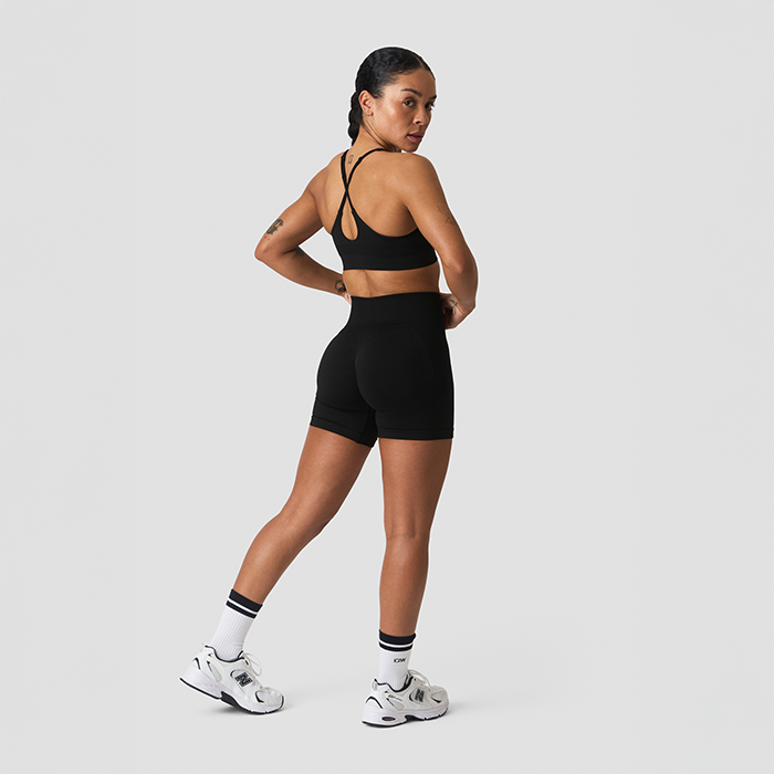 Sculpt Midi Shorts Musta