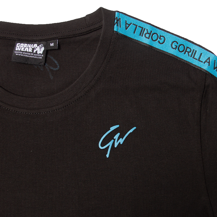 Chester T-Shirt, Black/Blue
