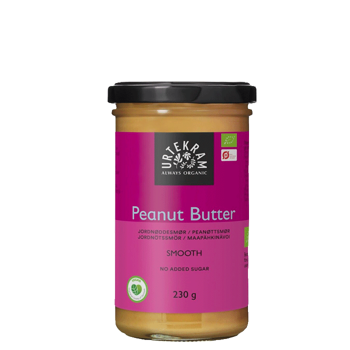 Urtekram Peanut butter smooth 230 g