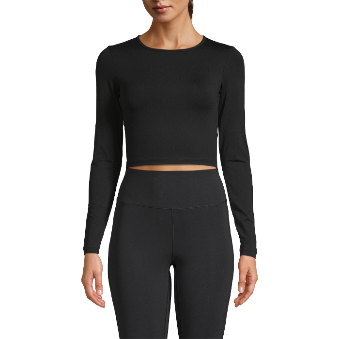 Casall Sportswear Crop Long Sleeve Black