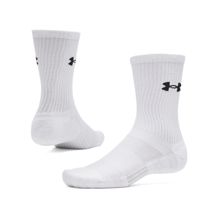 Performance Cotton Crew Sukat 3-pack Valkoinen