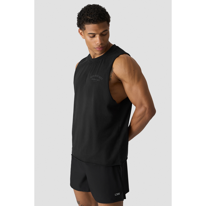 Grit Deep Cut Tank, kivipesty musta