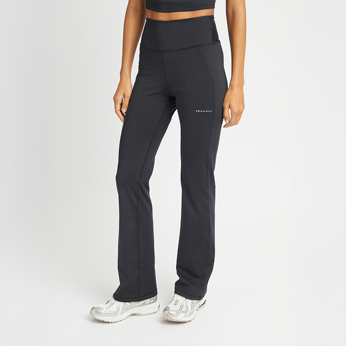 Flattering High Waist Pants Musta