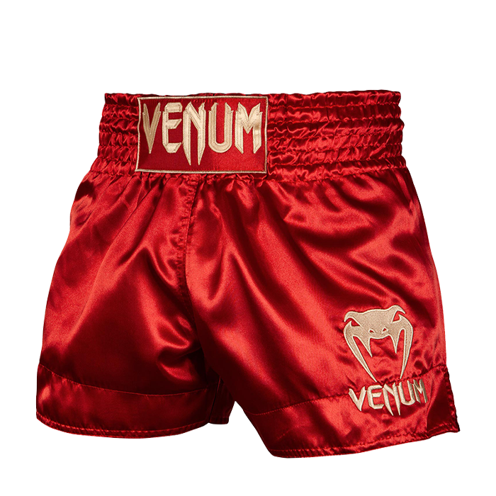 "Classic- Muay Thai -Shortsit, Punainen/Kulta"