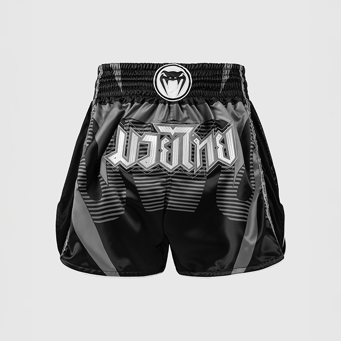 Venum Adrenaline Muay Thai Shortsit Musta Harmaa