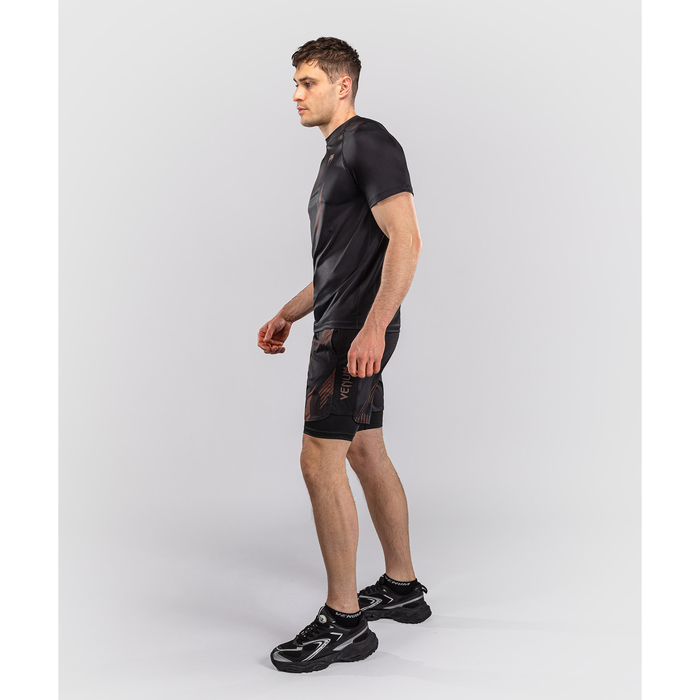 Venum NO-GI 6.0 Dry Tech T-paita Musta/Ruskea