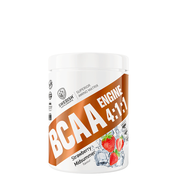 BCAA Engine 4:1:1 BCAA-jauhe 400 g strawberry_midsummer