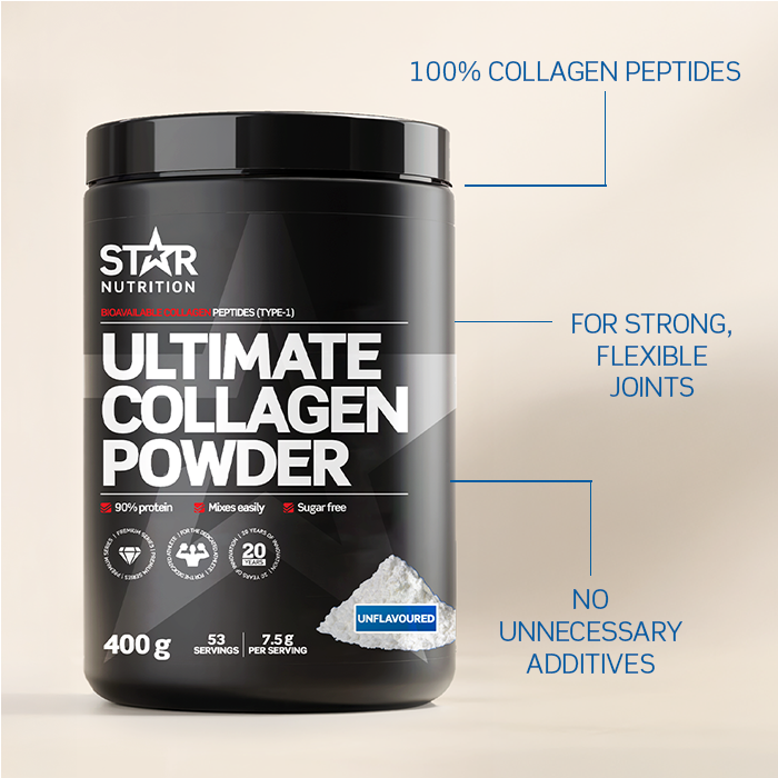 Ultimate Collagen Powder Kollageenipeptidit 400 g lemonade