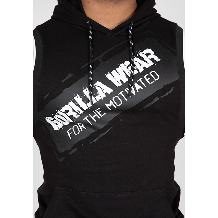 Loretto Hooded Tank Top, Black