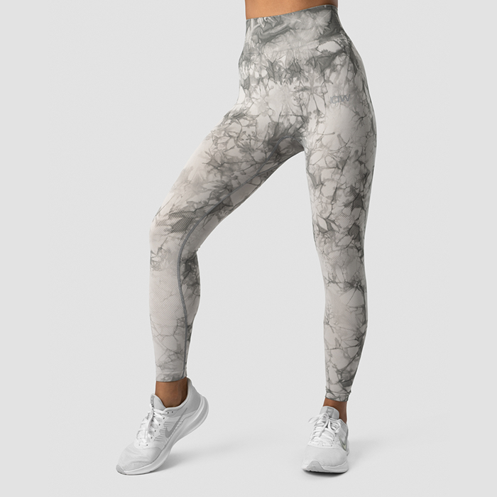 Define Seamless Tie Dye Tights, Grey