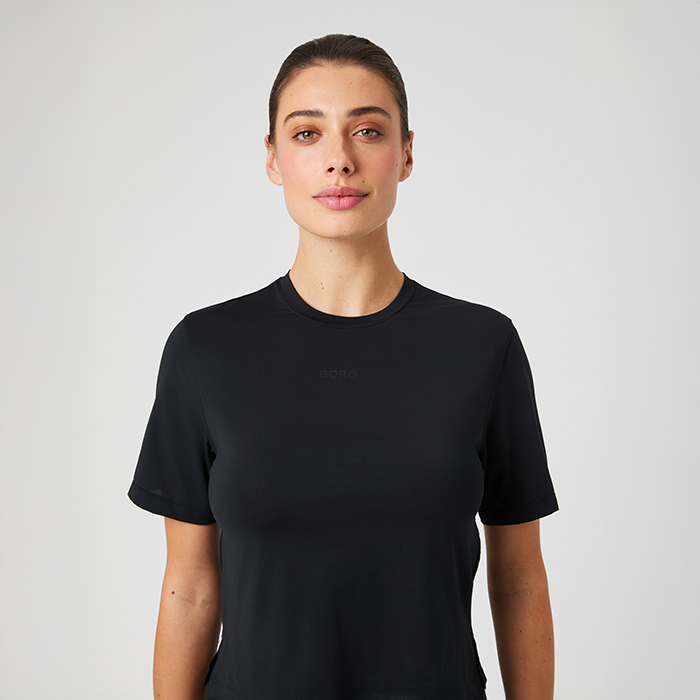 Borg Cropped T-paita Musta
