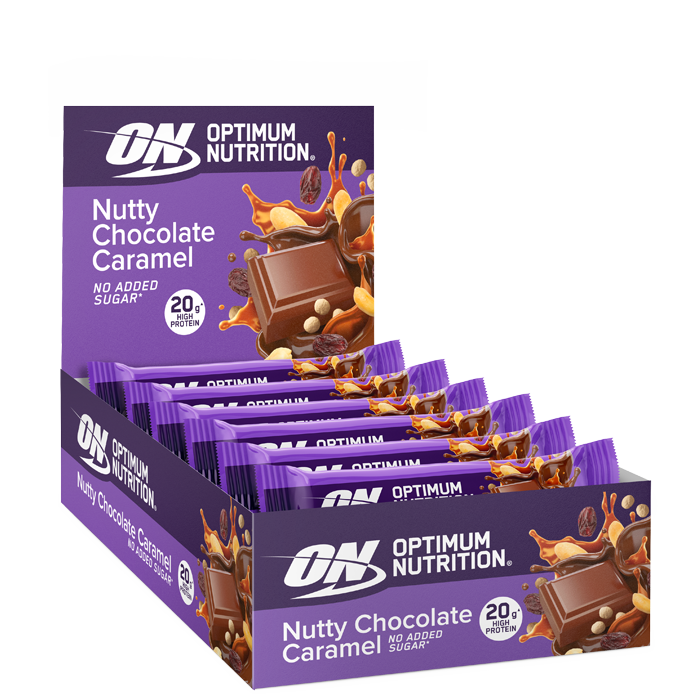 10 x Optimum Protein -patukat 65-70 g nutty_chocolate_caramel