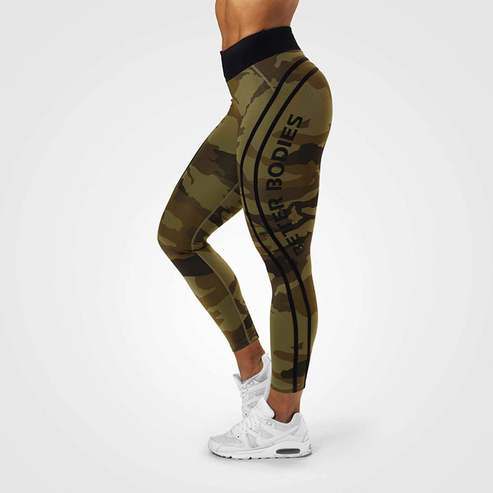 Camo High Tights Dark green camo