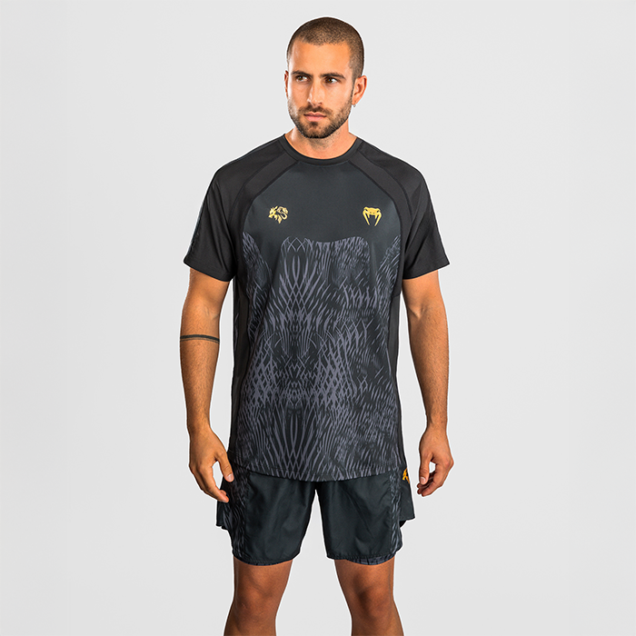 Venum X Chimaev Wild Borz Dry Tech T-paita Musta Harmaa