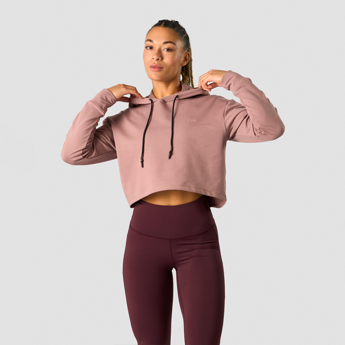 ICANIWILL Stride Cropped Hoodie Light Mauve