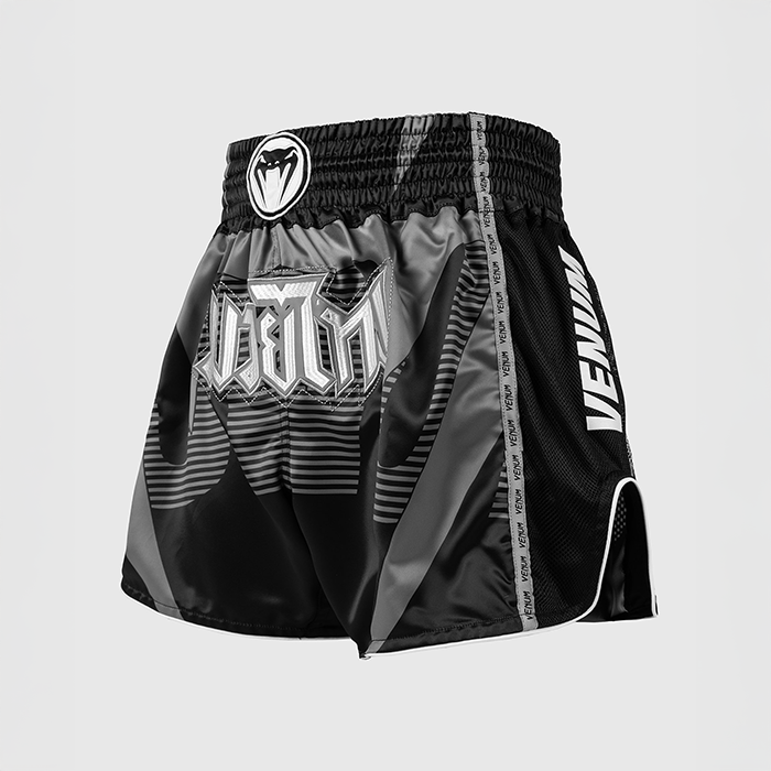 Venum Adrenaline Muay Thai Shortsit Musta Harmaa