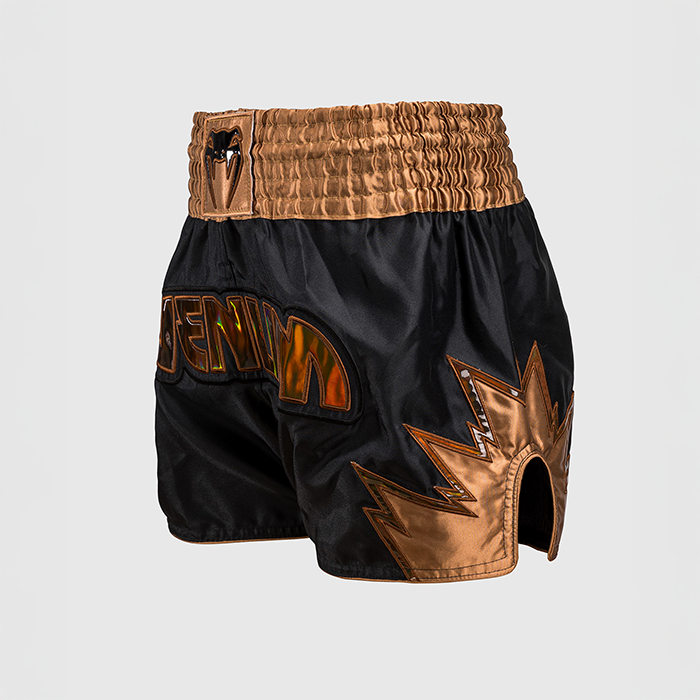 Inferno Muay Thai Shorts Musta Pronssi