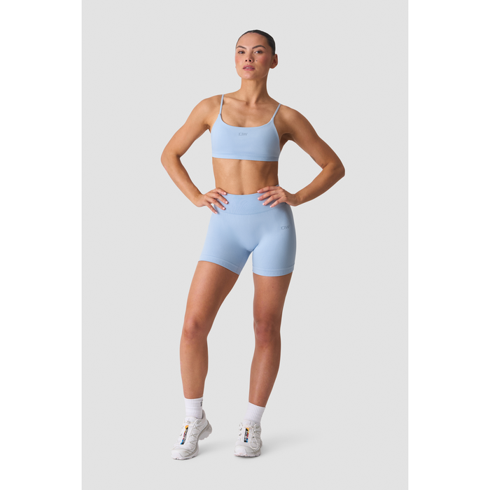 Smooth Seamless Midi Shorts Sininen