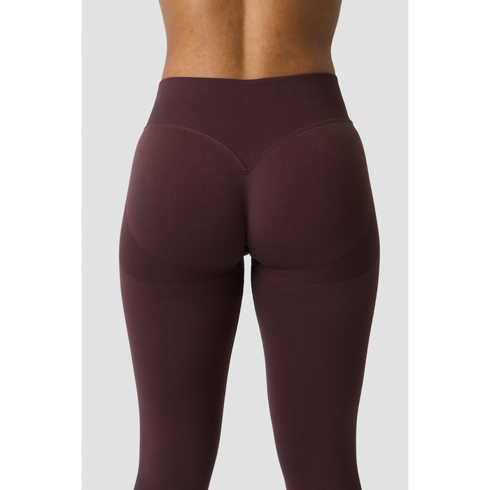 Smooth Seamless V-muotoiset Mid Rise Trikoot Ruskea