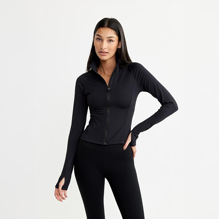 Zip Cardigan Musta