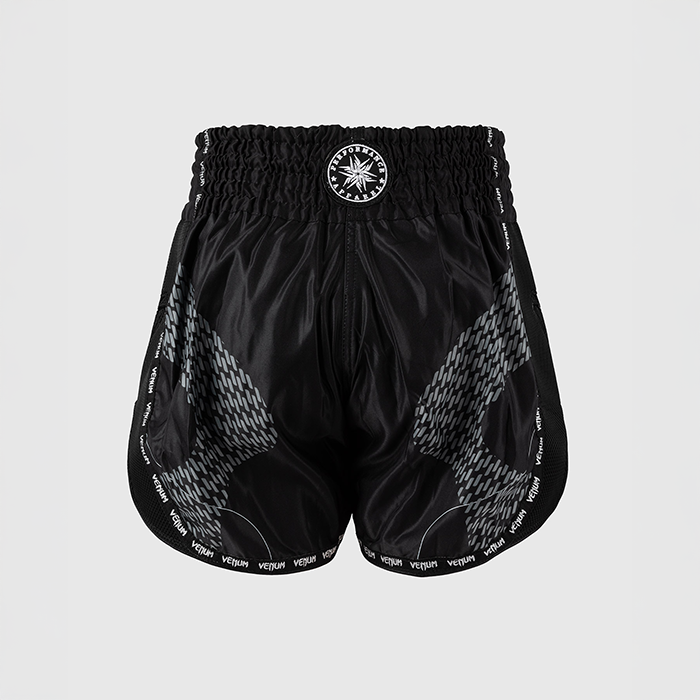 Nexus Muay Thai-Shortsit Musta Hopea