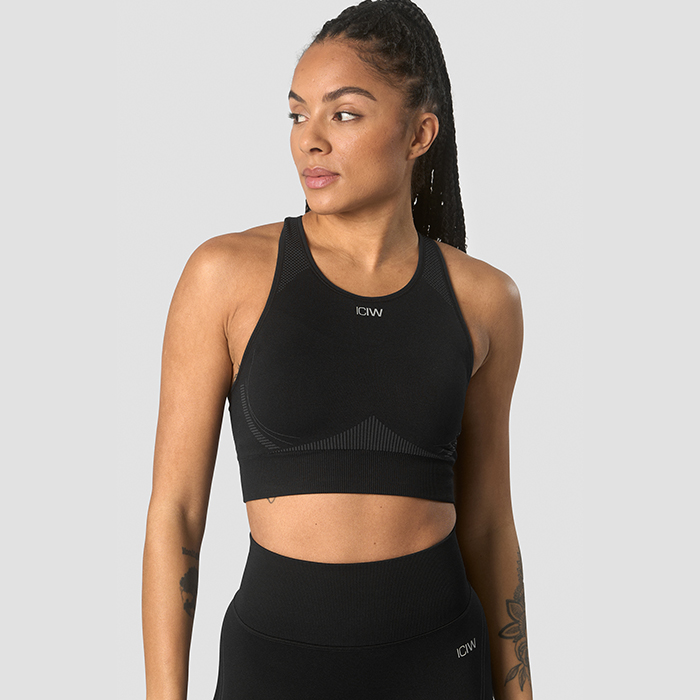 Ultra Seamless Sports Bra Wmn, Black
