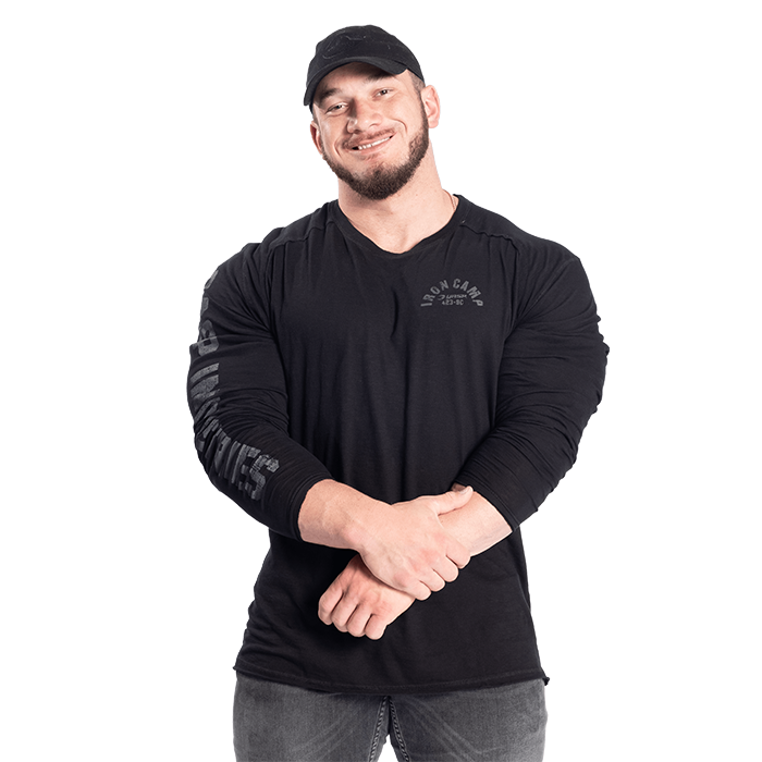 Throwback LS Tee, Black