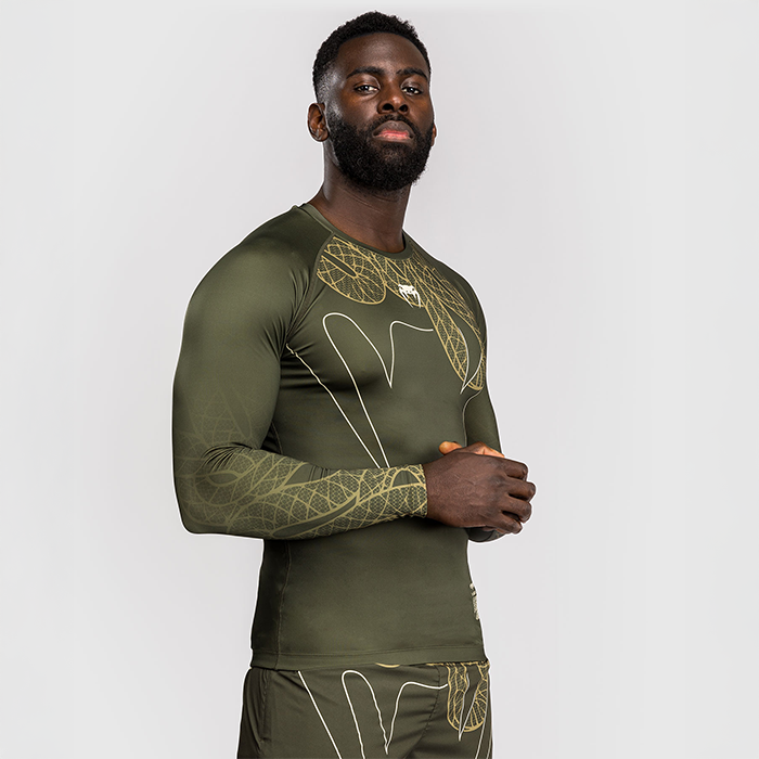 Serpenti Rashguard Pitk&auml;hihainen Khaki Pronssi Ivory