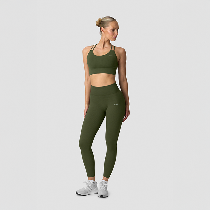Ribbed Define Seamless Trikoot Vihre&auml;