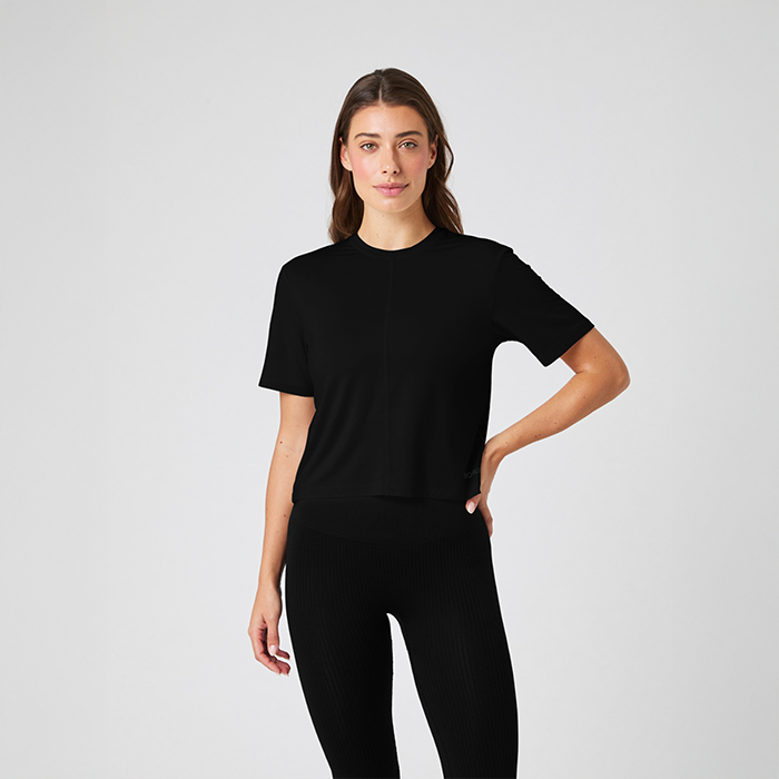 Studio Soft Cropped T-paita Musta