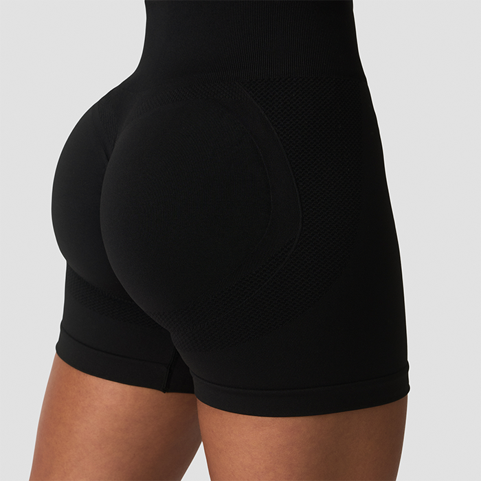 Sculpt Midi Shorts Musta