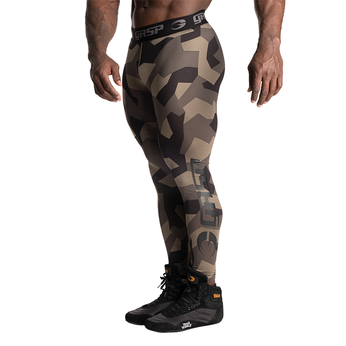 GASP Core Tights Green Stealth Camo