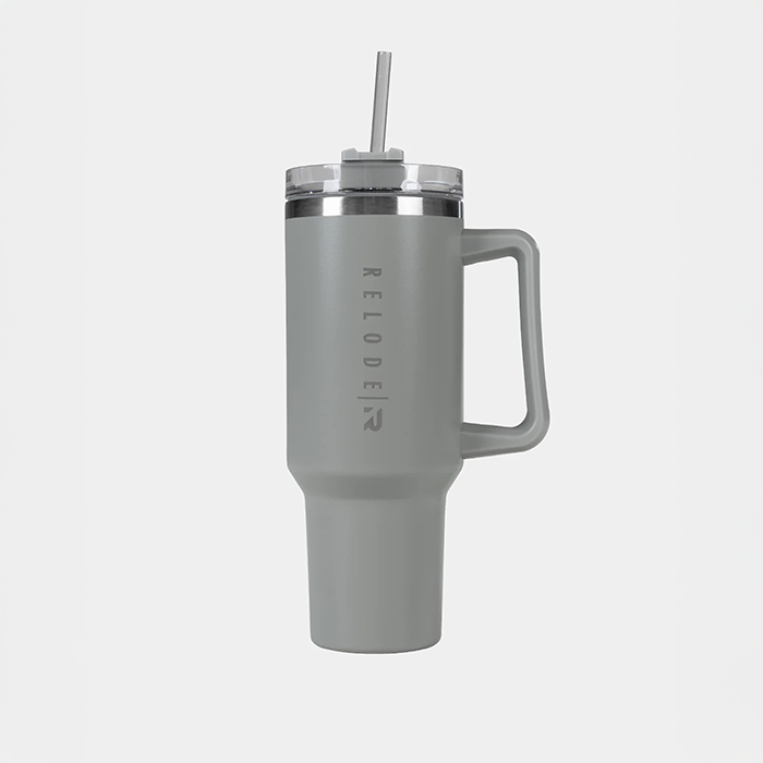Clean Tumbler Juomapullo Ruostumatonta Ter&auml;st&auml; 1200 ml Harmaa