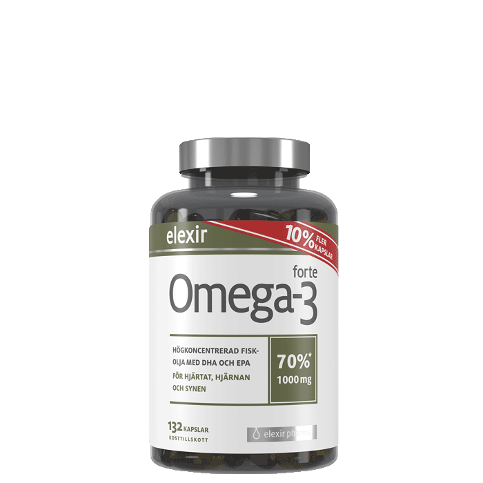 Omega-3 forte 1000 mg, 132 kapselia
